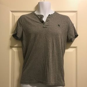 Men’s Abercrombie & Fitch Gray Muscle Shirt Sz S